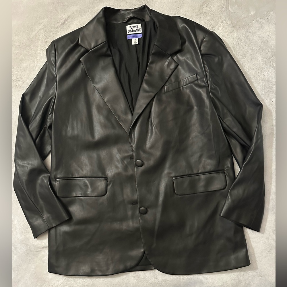 Black Faux Leather Jacket